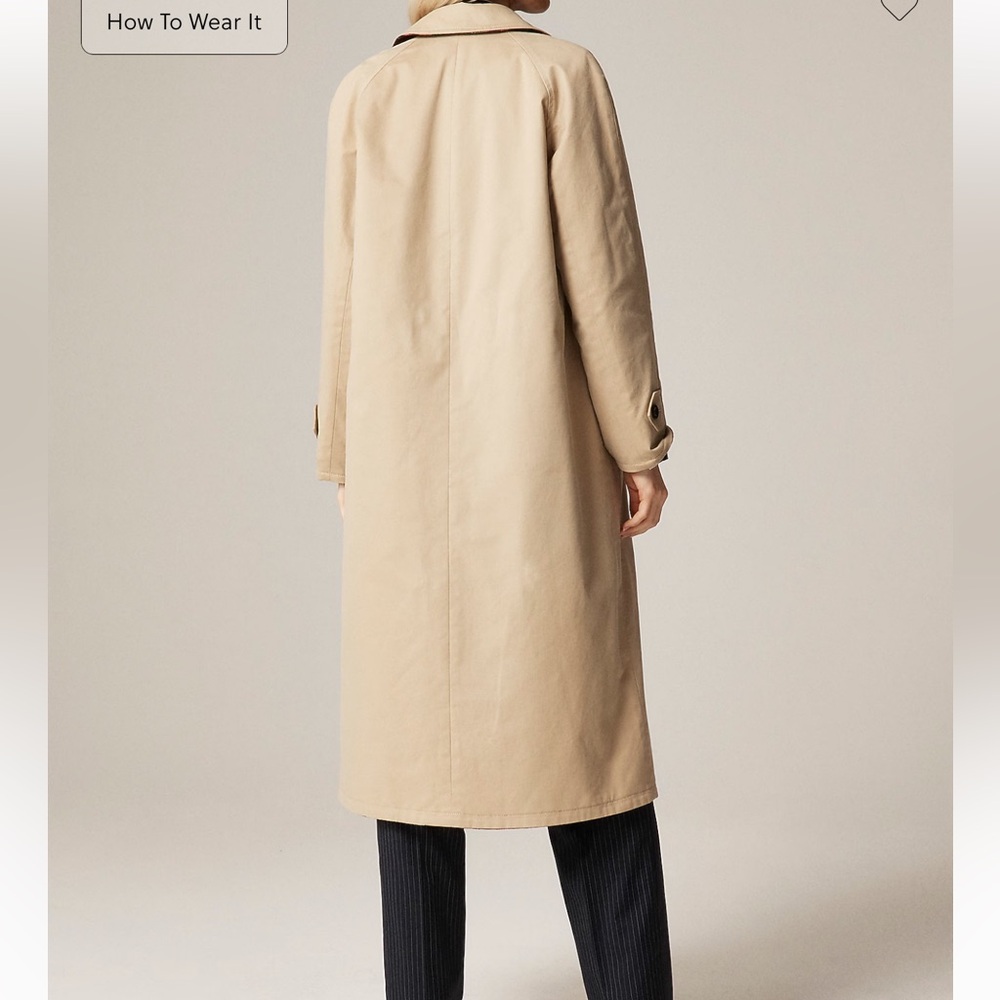 NWT J. Crew Alex Eagle X J.Crew reversible trench coat size 6 - Picture 4 of 8